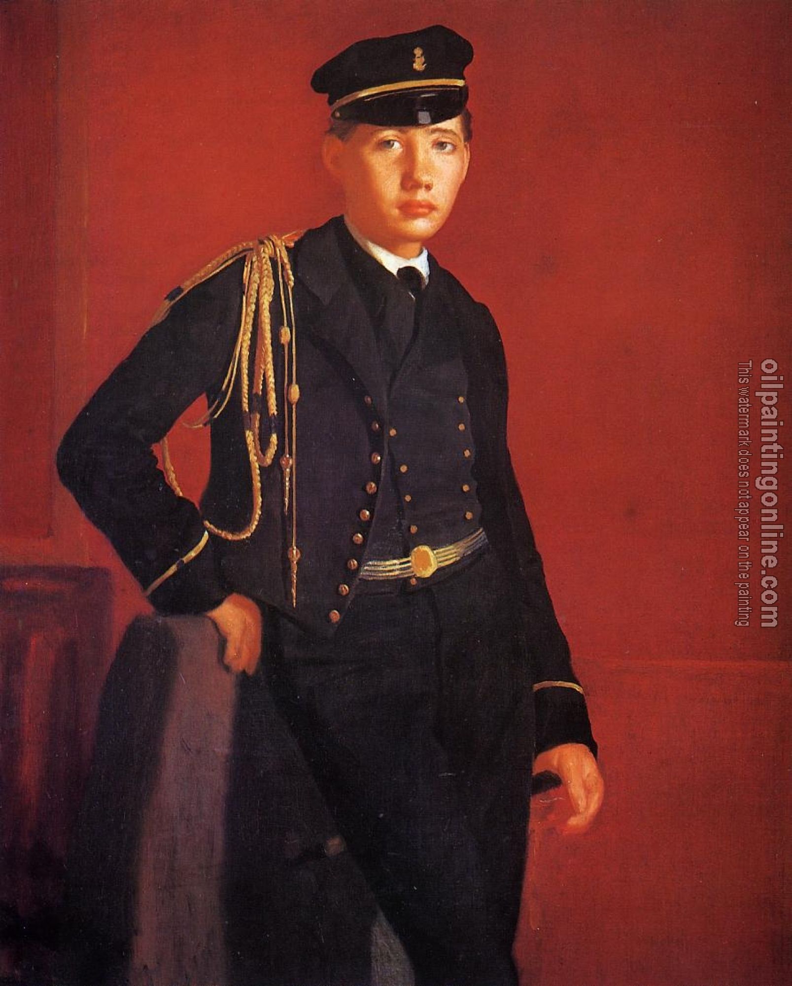 Degas, Edgar - Achille De Gas (The Artist Brother) in the Uniform of a Cade